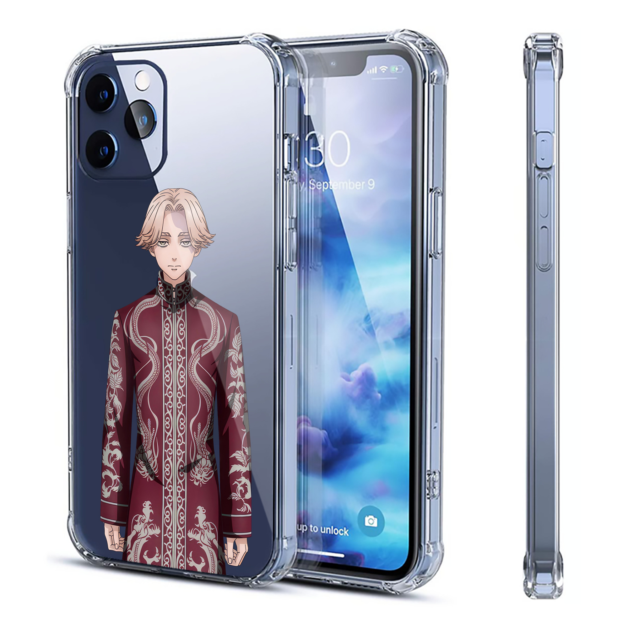 （画像用） 東京リベンジャーズ Tokyo Revengers 【iPhone 12シリーズ対応】透明スマホケース（クリアソフトケース）